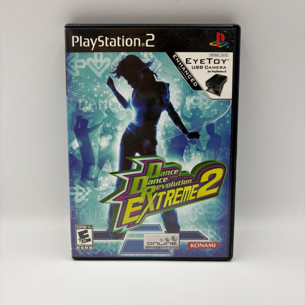 Konami Dance Dance Revolution Extreme 2 PS2‎ NTSC Good Condition Rhythm Game